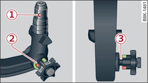 Removable towing bracket: Ball joint